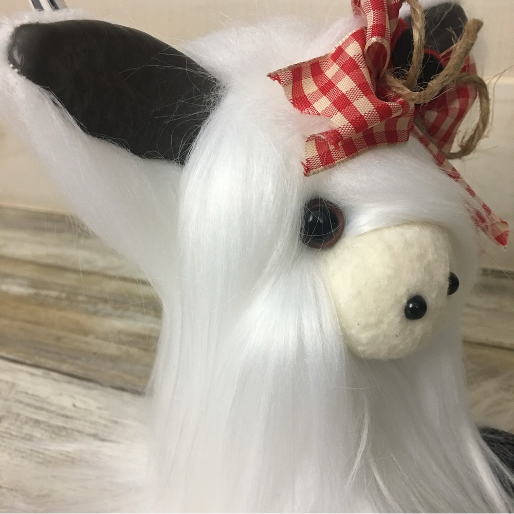 🚫SOLD🚫 Valentine’s Day White Highland Cow Gnome Coo Tiered Tray Decor - Picture 10 of 11